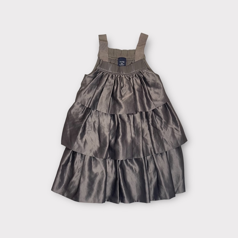 Gap Gray Front Tiered Tank Dress